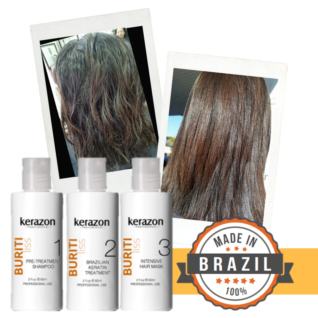 Tratamiento de Keratina Queratina Brasileña para Alisar KERAZON Kit Importada