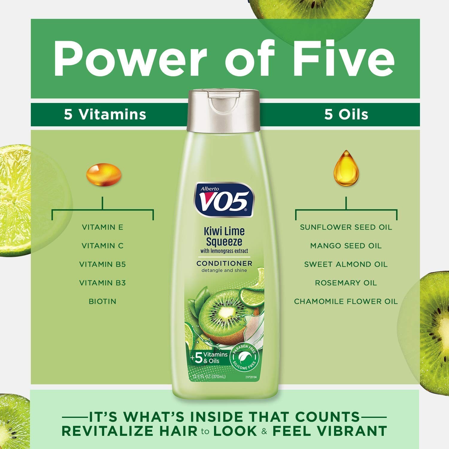 Alberto VO5 Kiwi Lime CLARIFYING CONDITIONER With Bloomboost Technology 15 FL OZ