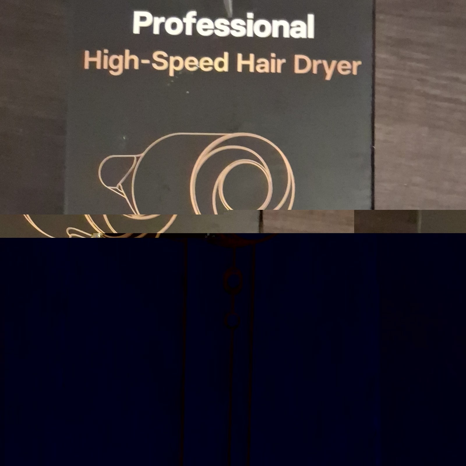 Professional Ionic Hair Dryer High-Speed Black Unisex Model/MPN ZCY891-C