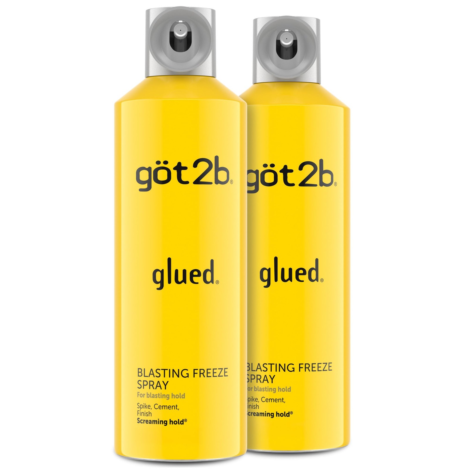 got2b Glued Blasting Freeze Hairspray, 12 oz, 2-Pack, Strong Hold