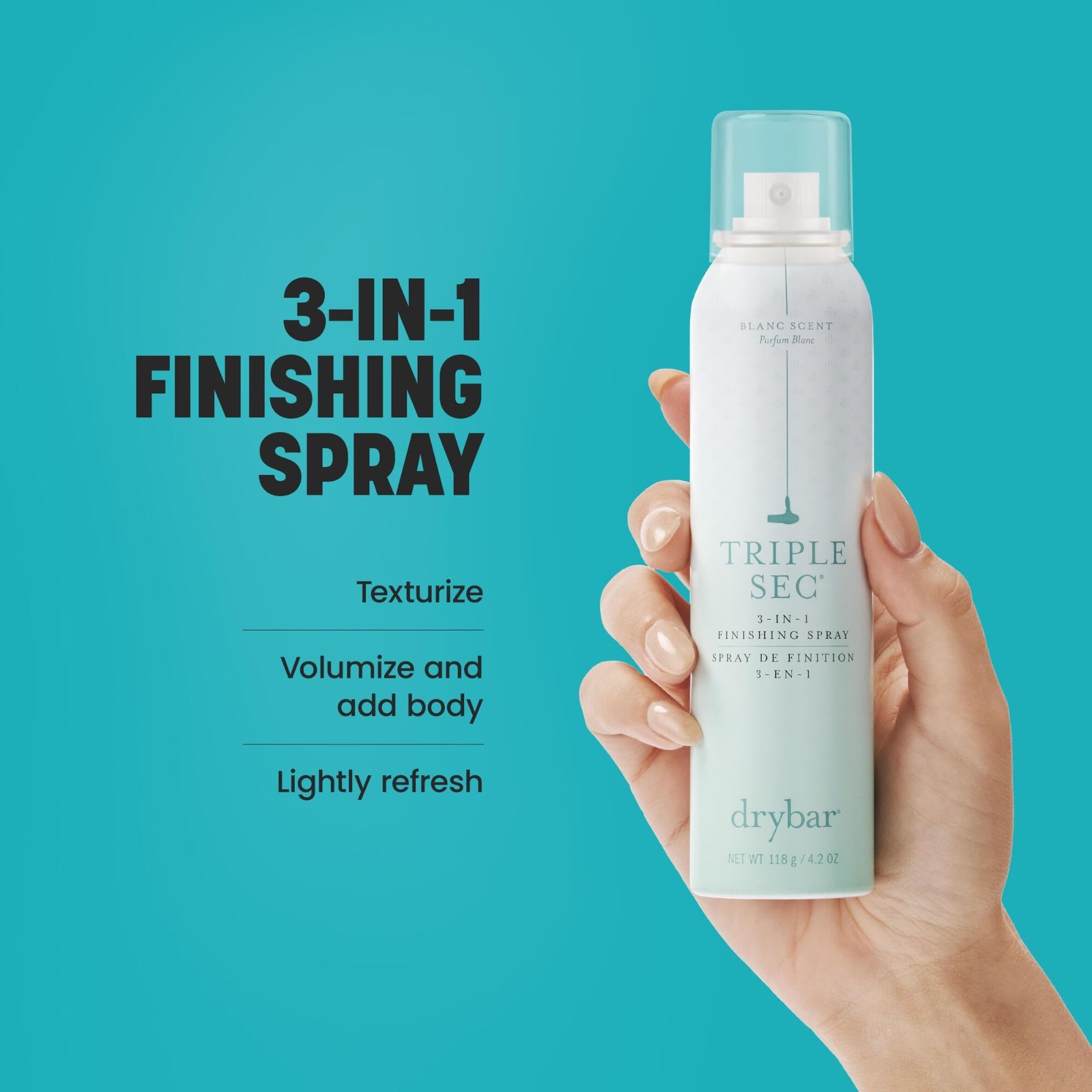 3-in-1 Finishing Spray for Hair – Adds Texture, Amplifies Volume & Refreshes – A