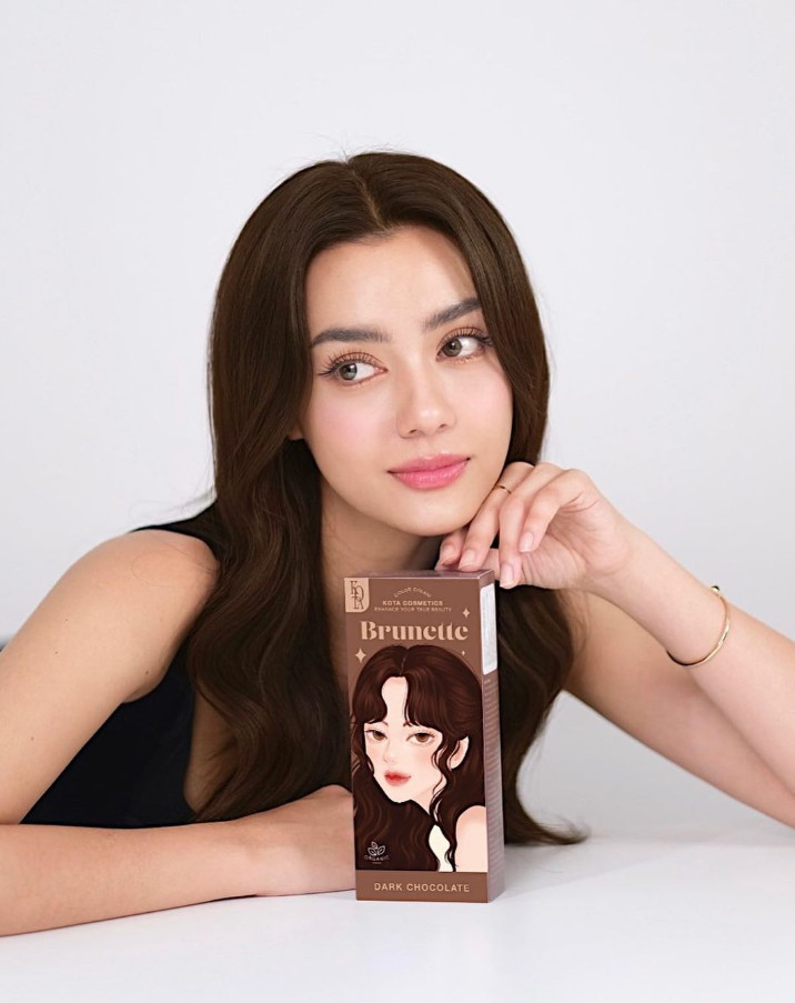KOTA Hair Color Natural Organic Cream Extract 100g Dark Chocolate (Brunette)