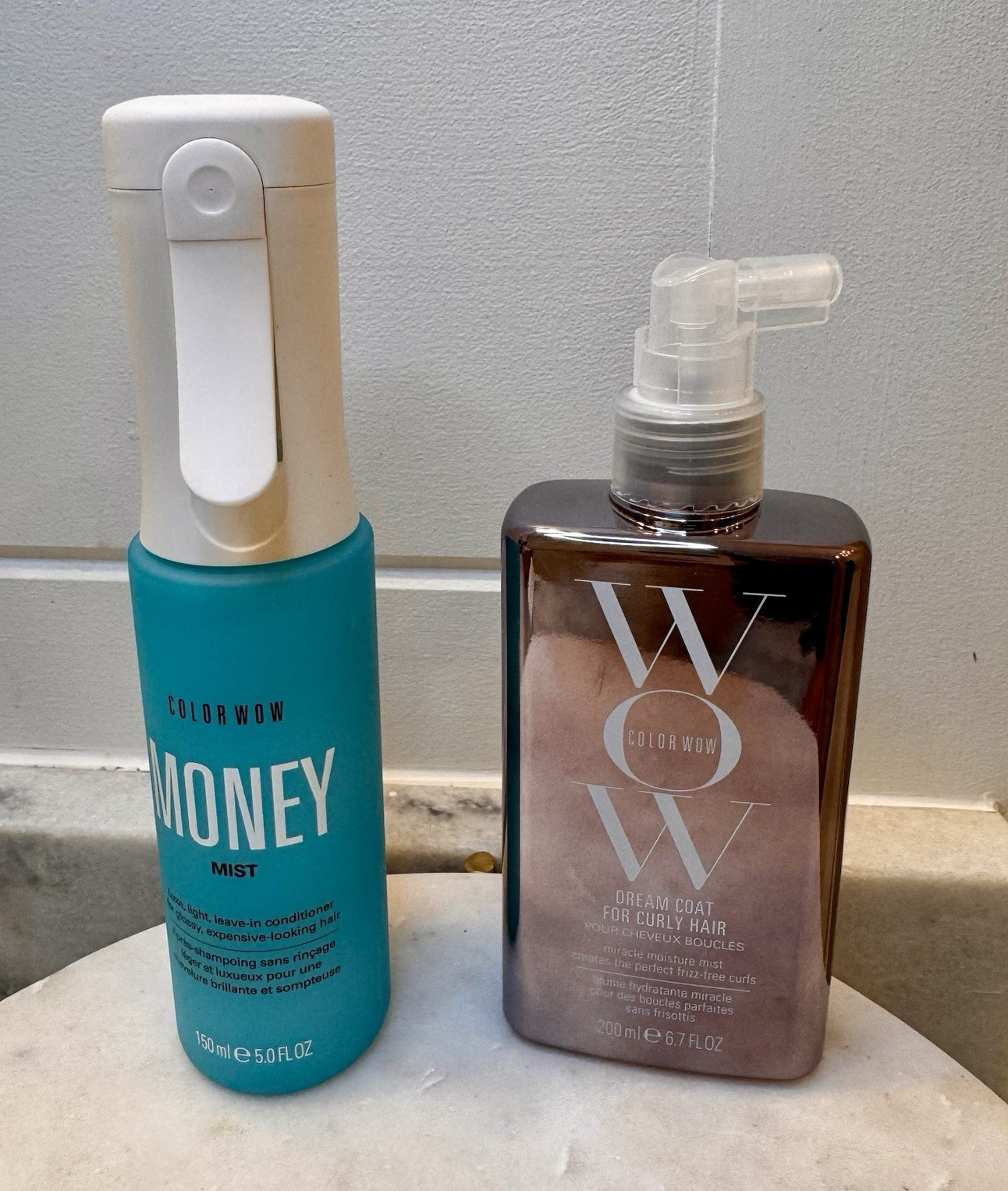 Color Wow Money Mist Leave In Conditioner Spray 5.0 fl oz, Dream Coat 6.7 oz