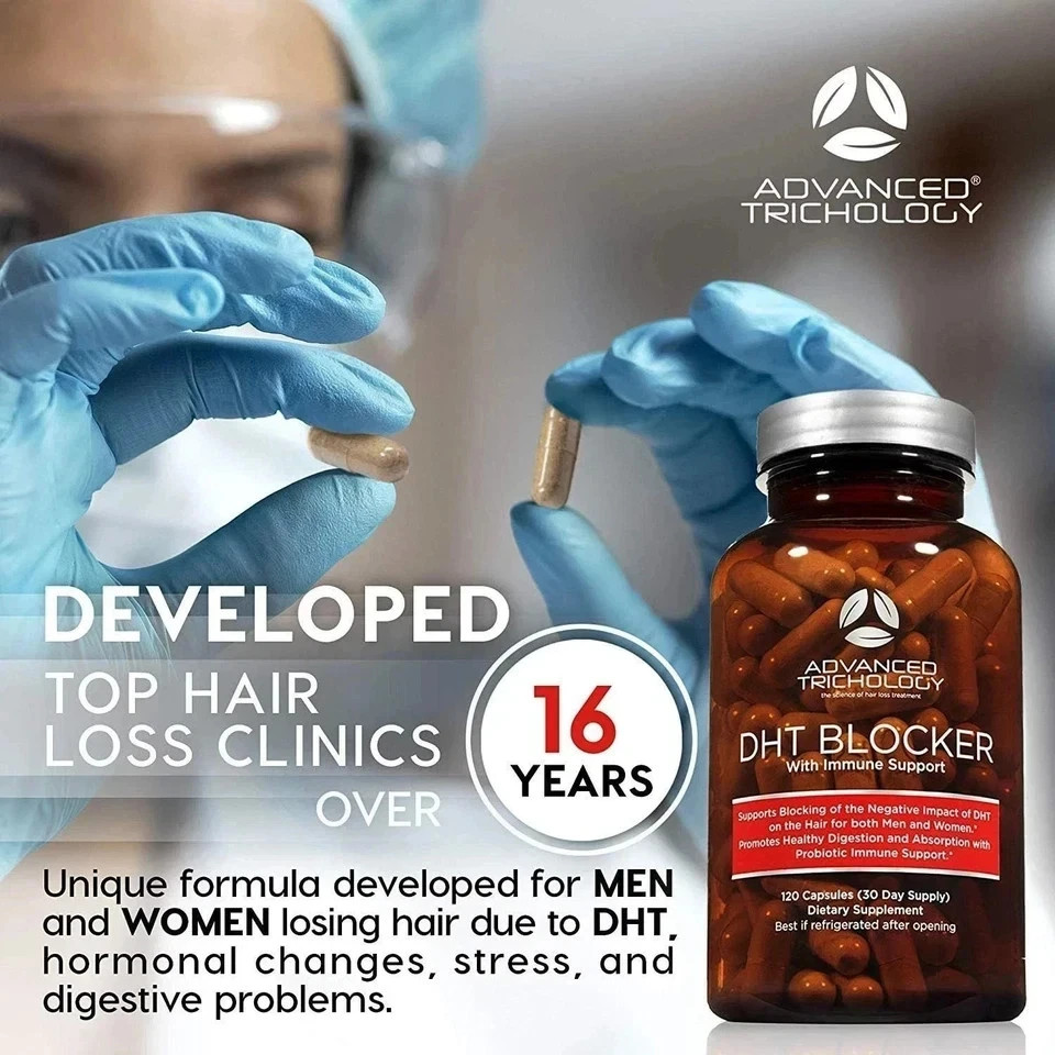 Trichology Advanced – Blocker DHT Hair Growth Supplement – 120 Capsules