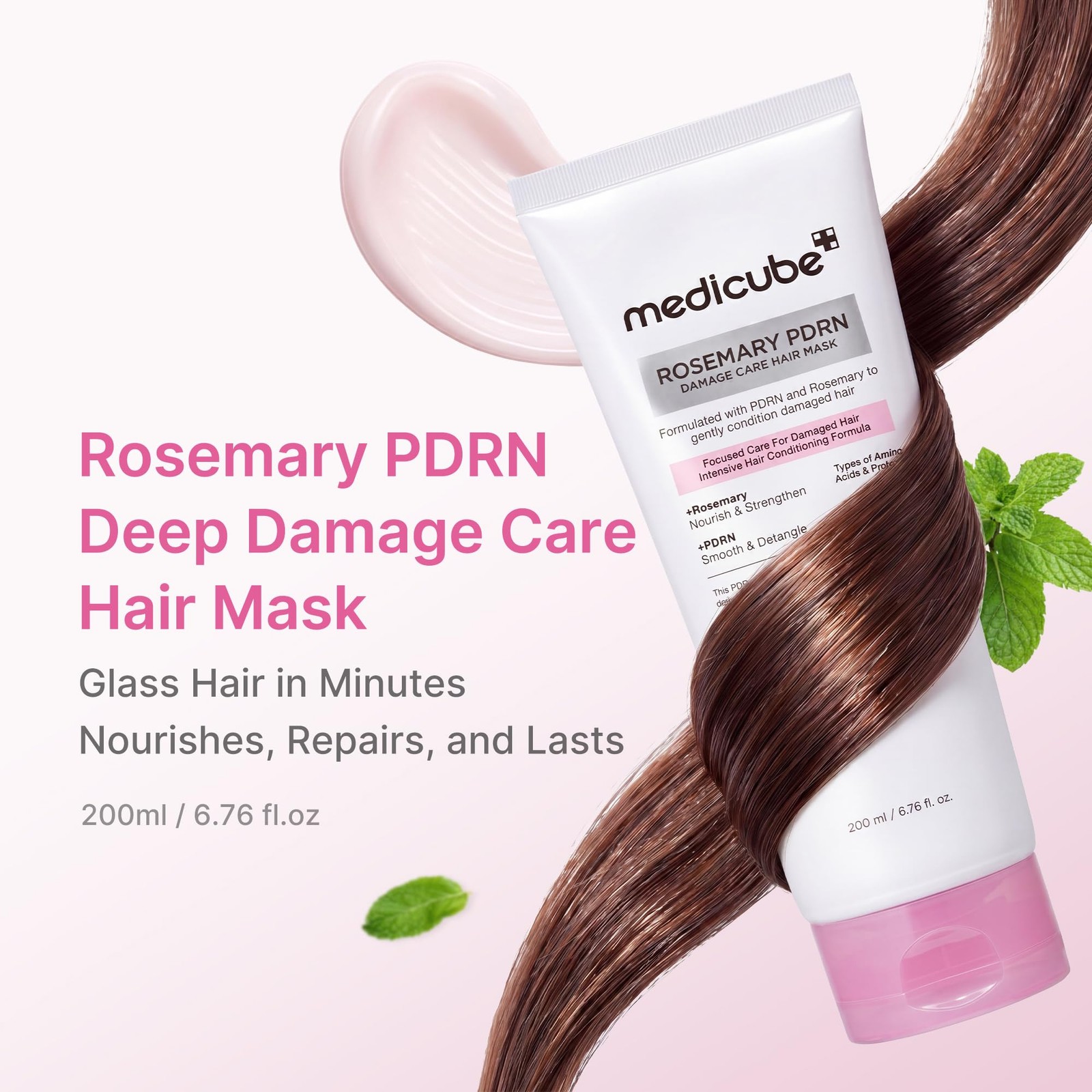 medicube Rosemary PDRN Deep Damage Care Hair 8.45 Fl Oz (Pack of 1),