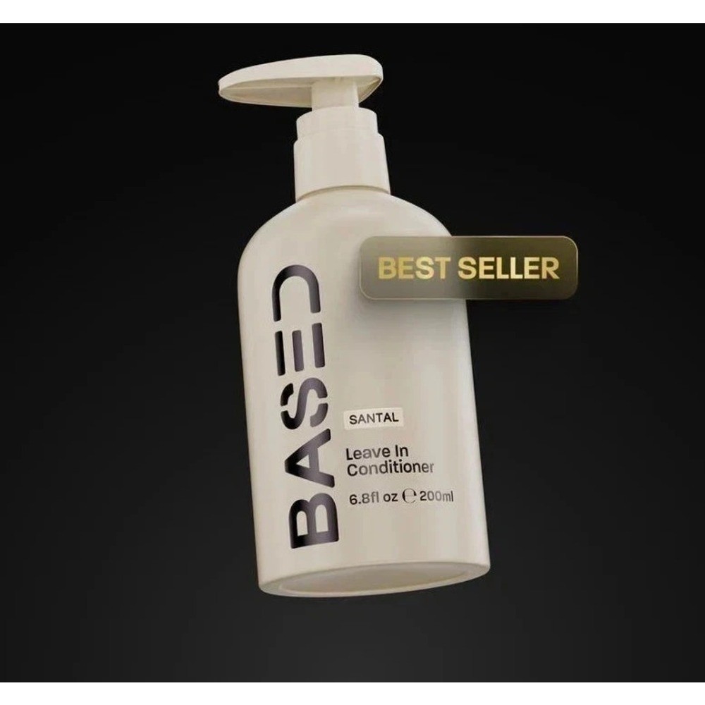 Based Santal Leave In Conditioner Hydrating Curl Pop Frizz Free 200ml