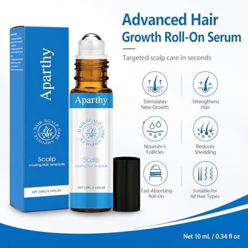 Aparthy Hair Growth Roll On, Advanced 0.35 Fl Oz (Pack of 1), 2PCS
