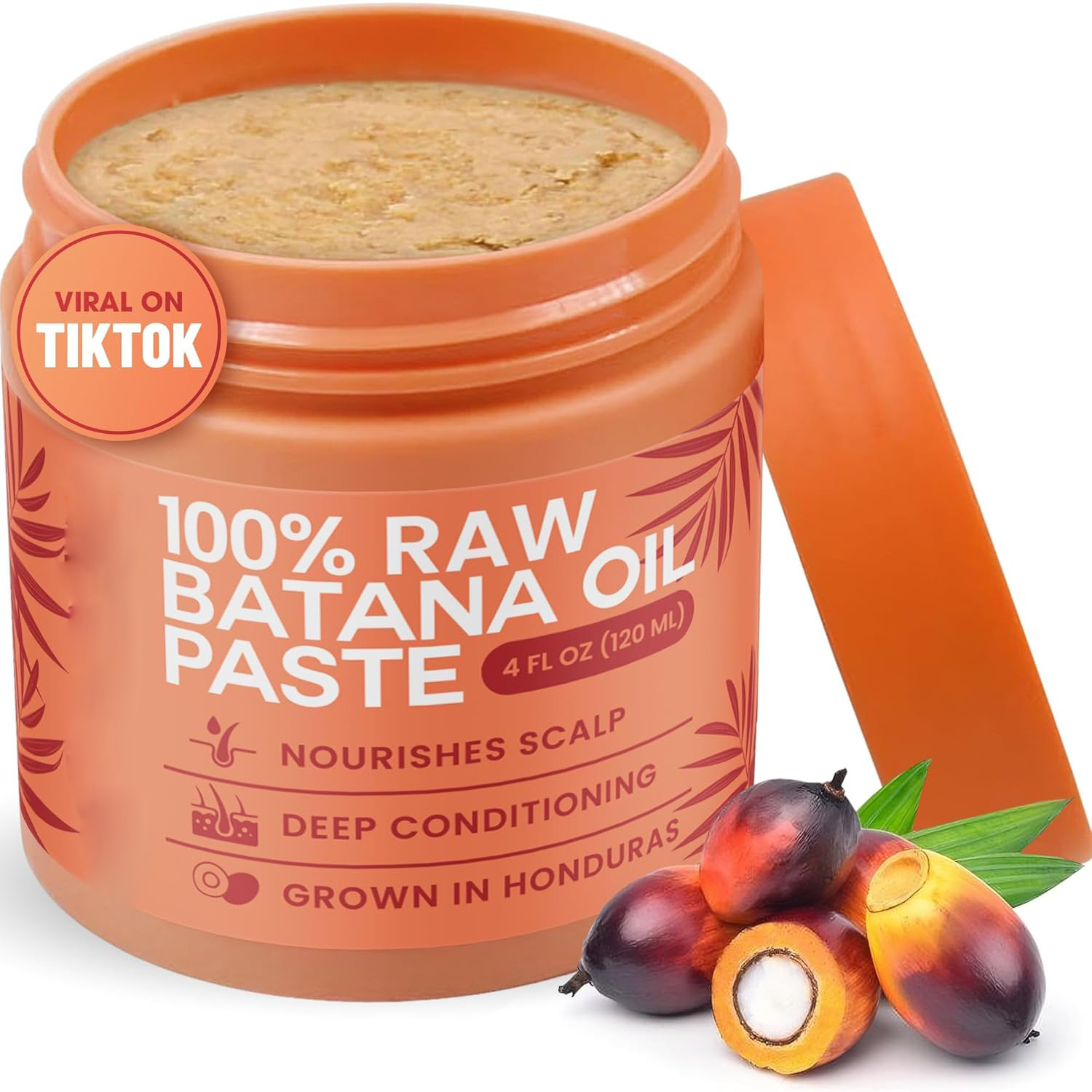 Raw Batana Oil Honduras 100% Pure Unrefined Hair Growth Scalp Treatment Dr Sebi