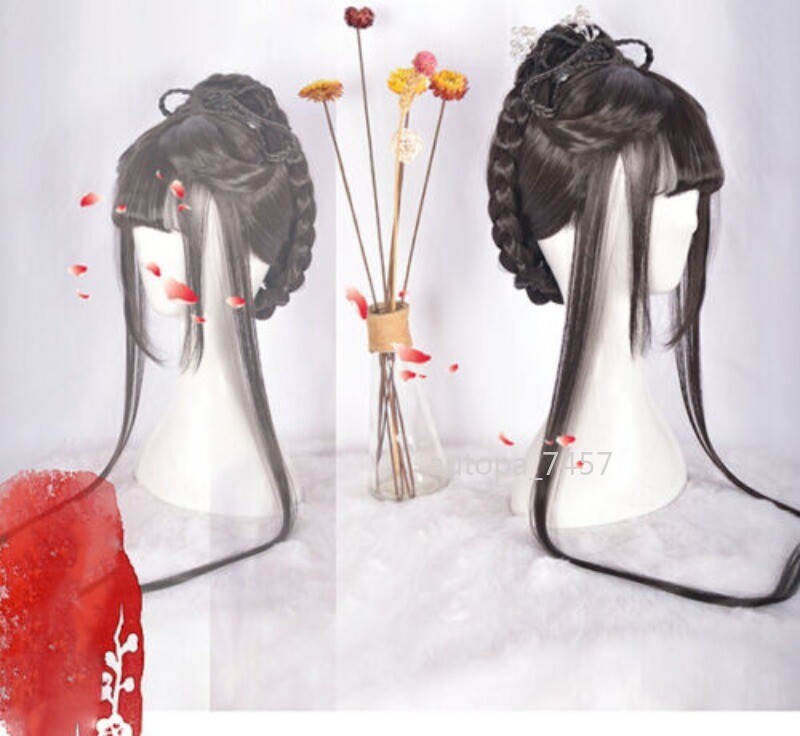 Han Fu Ancient Beauty Gift Chinese Style Wig Hair Hair Wig Hairpiece Cosplay DIY