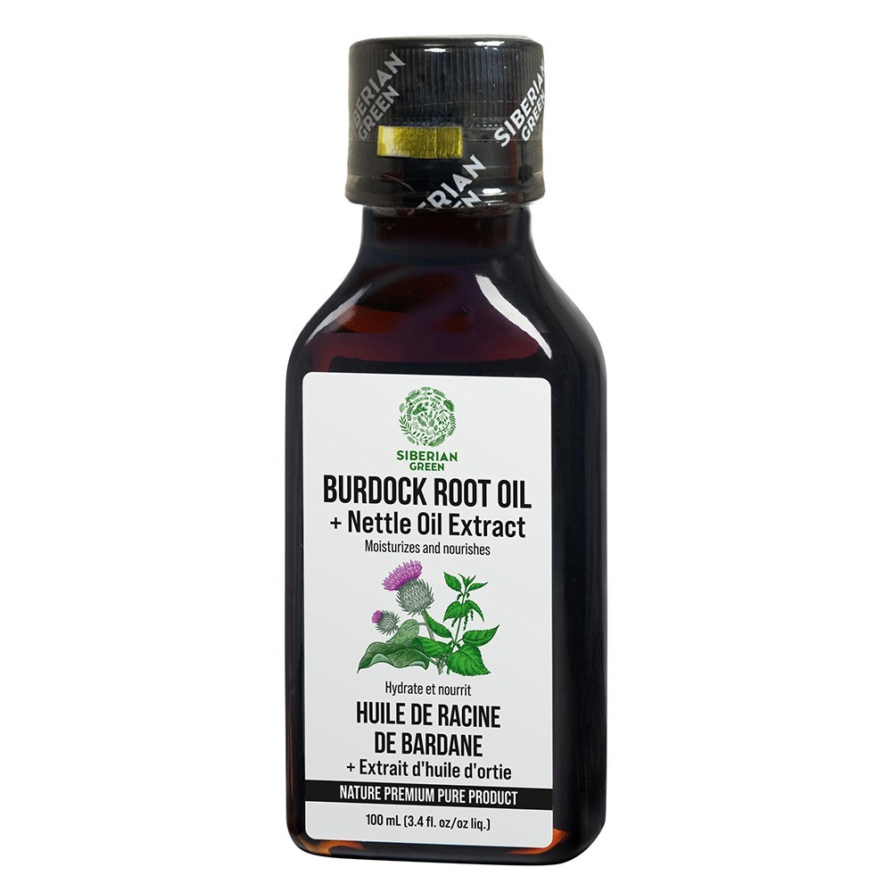 Siberian Burdock Root Oil with Nettle Oil Extract – 100ml | Natural Hair & Scalp