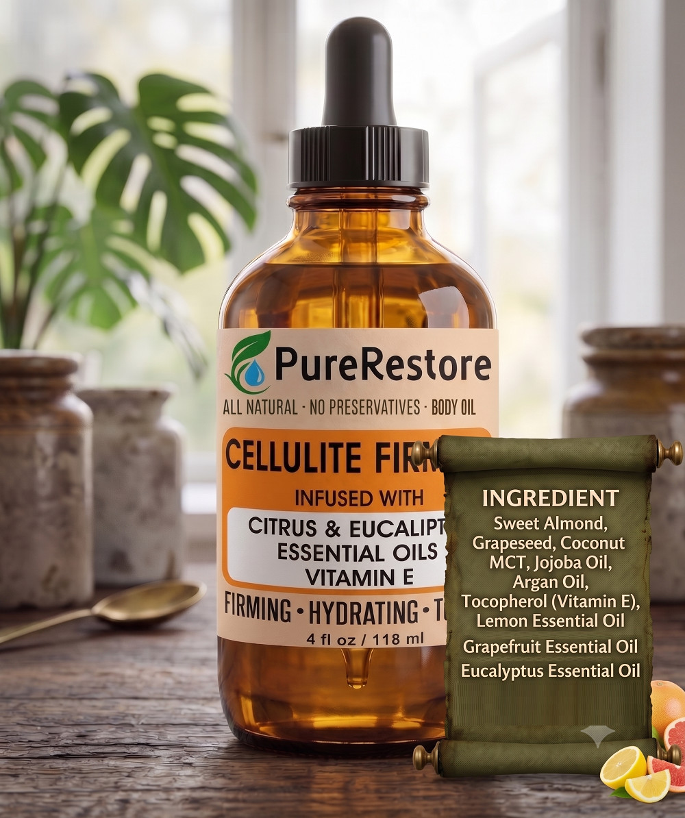 Cellulite Massage Oil All natural ingredients ,Citrus & Eucalyptus Essential